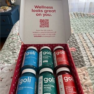 Goli Nutrition Wellness Gummies Variety Pack - Blue, Green, Red